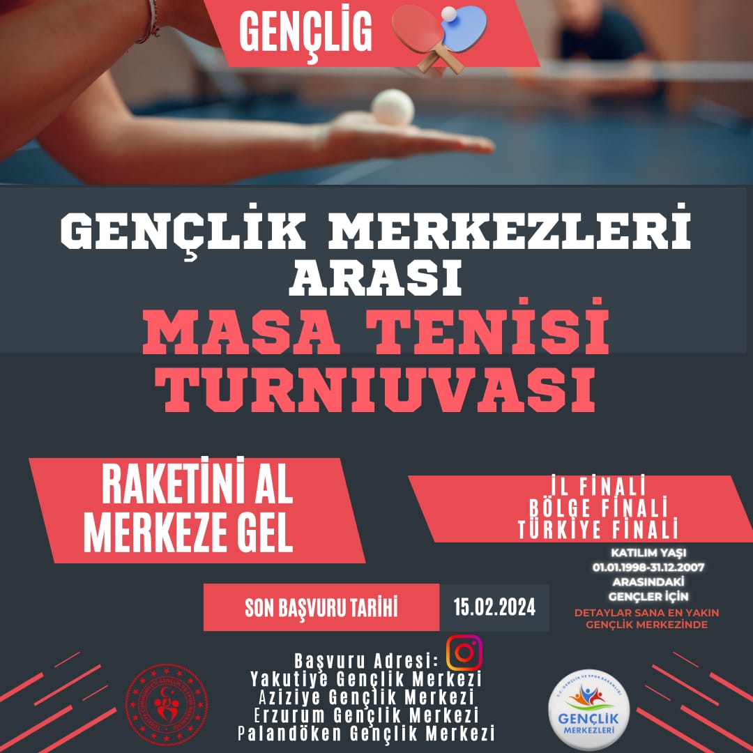 GSB_AziziyeGM's tweet photo. 📌GençLig Başlıyor
İlk etapta Gençlik Merkezleri arasında yapılacak müsabakalarda dereceye girecek olan takımları 13 il bölge finalleri sonrasında Türkiye Şampiyonası'nda ilimizi temsil edecekler.
Detaylı bilgi ve kayıtlar için en yakın gençlik merkezine başvuru yapabilirsiniz. https://t.co/1M58N1FsaD