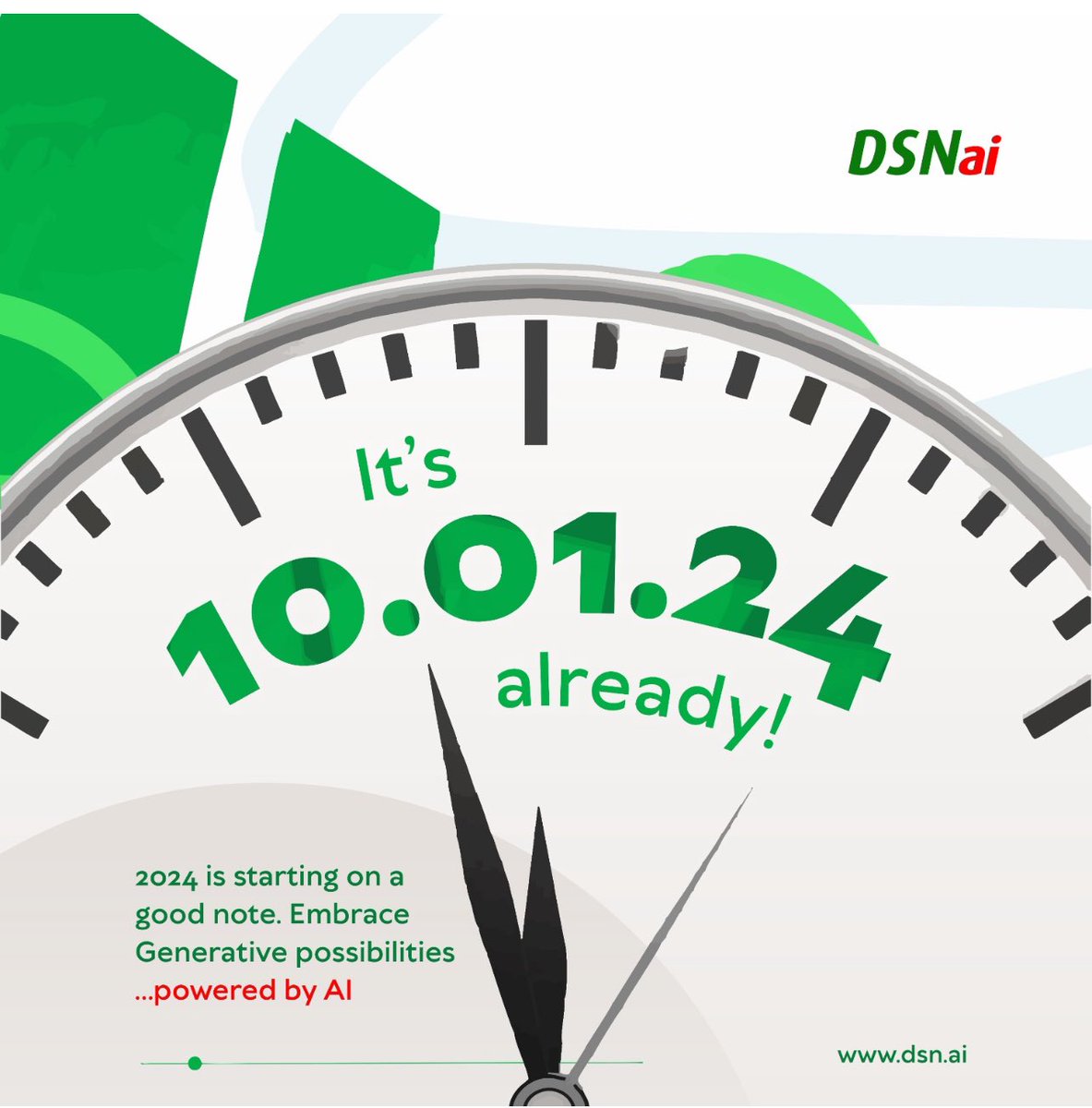 It's 10.01.24 already! Indeed, it is a brand new year and 10 days is gone. To friends, partners & clients, I celebrate you and appreciate you for making 2023 so memorable. Toast to a greater 2024! Let's get set for a year of Generative Possibilities powered by AI #dsnai