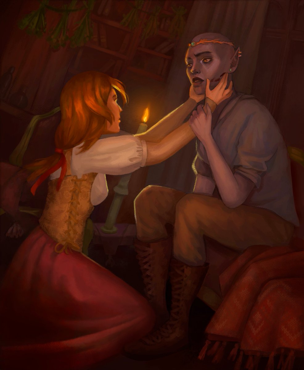 m_skoll's tweet photo. Hi #PortfolioDay ! 

I'm Maria, a digital artist.  I paint fantasy illustrations and portraits🌿

#PortfolioDay2024 https://t.co/NEu0S8ggZD