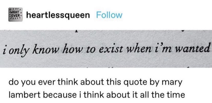 marianne saying she only felt aware of her existence when people acknowledged her presence, that too out of mere necessity