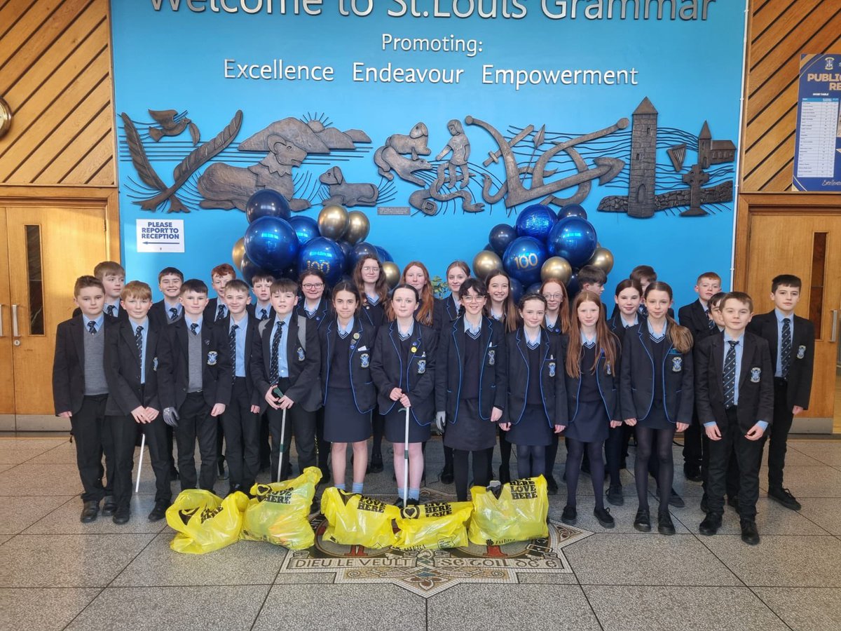 SLGBallymena's tweet photo. Well done to all of our students in 8 Lismoyle who took part in our first litter pick of the year 🚮🗑️
They were absolutely fantastic ♻️
#WeAllHaveARoleToPlay
@Eco_SchoolsNI https://t.co/copbcp5o1a