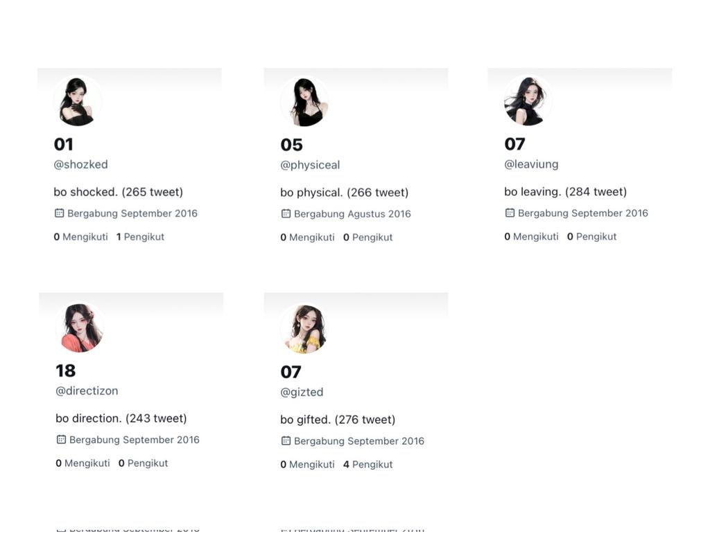 🧺 . . wts acc kosongan y lama 🌷

🏷 price : 9,000

♡ verif all nomor luar (no mastif)
♡ @ mulchar
♡ -ssb (ganti usn)
♡ masuk mt, ht (sambil dimainin)
♡ avail circle &amp; space

Order? Langsung wa aja yaa!
💌 : wa.me/6282237478941