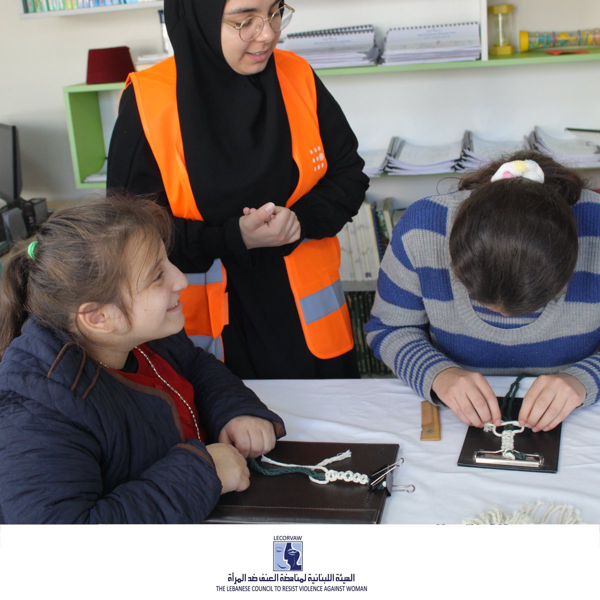 Lecorvaw's tweet photo. من دورة " المكرمة " التي تنفذها الهيئة اللبنانية لمناهضة العنف ضد المرأة مع فتيات  من مختلف الجنسيات في مجمع الرحمة لذوي الإعاقة في طرابلس أبي سمراء .
@rahmaforspecialneeds 
@unfpalebanon
@swedeninlebanon
#الهيئة_اللبنانية_لمناهضة_العنف_ضد_المرأة
#LECORVAW #skillsbuilding https://t.co/vqSCnhDbFg