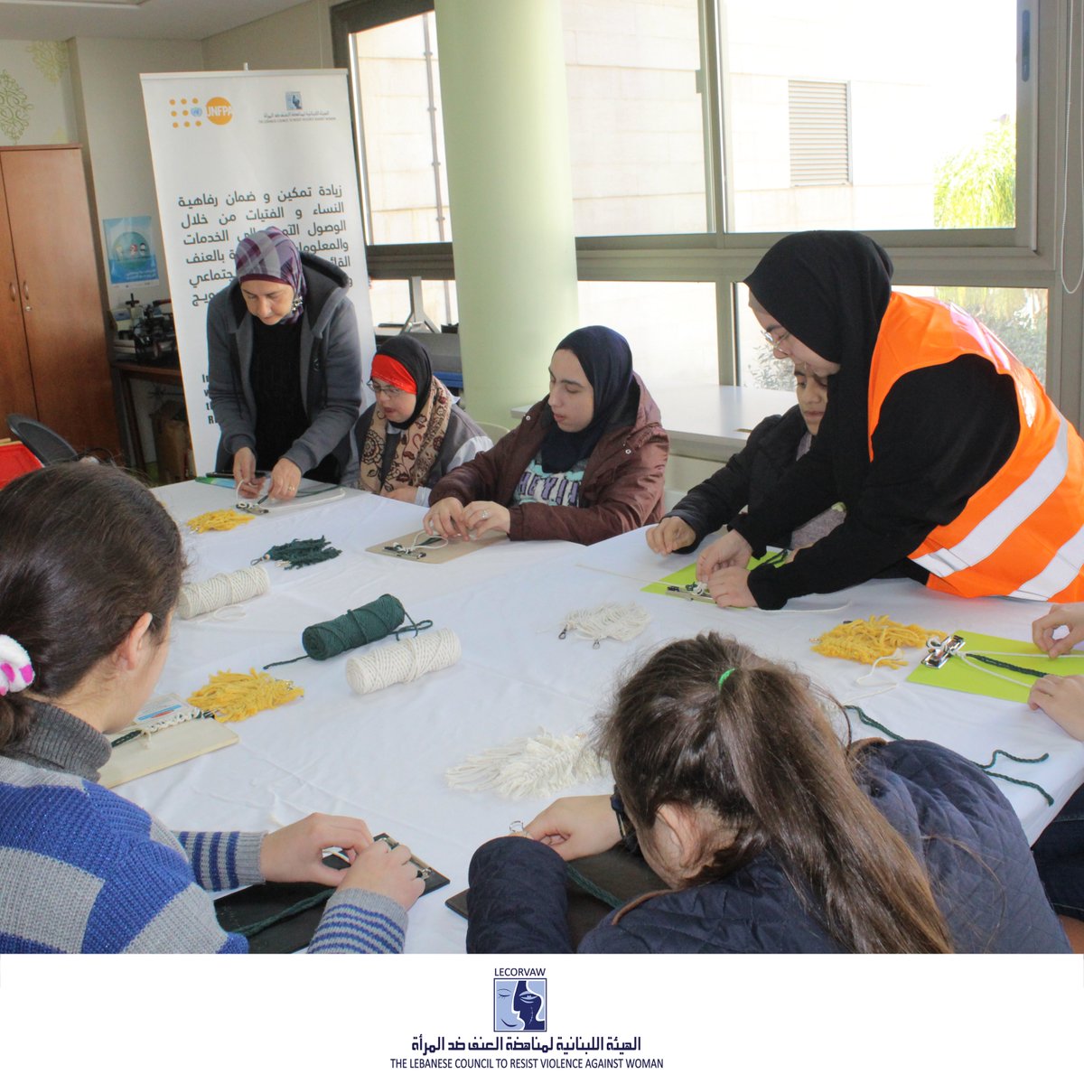 من دورة " المكرمة " التي تنفذها الهيئة اللبنانية لمناهضة العنف ضد المرأة مع فتيات  من مختلف الجنسيات في مجمع الرحمة لذوي الإعاقة في طرابلس أبي سمراء .
@rahmaforspecialneeds 
<a href="/unfpalebanon/">UNFPA Lebanon</a>
@swedeninlebanon
#الهيئة_اللبنانية_لمناهضة_العنف_ضد_المرأة
#LECORVAW #skillsbuilding