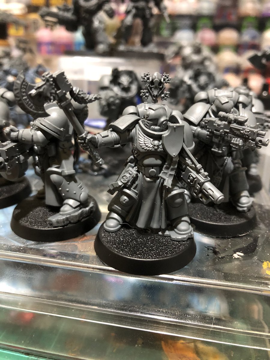 Steel19761's tweet photo. First WIP for a good while. #40K #spacewolves minor little conversions. https://t.co/DO5SAVgBRv