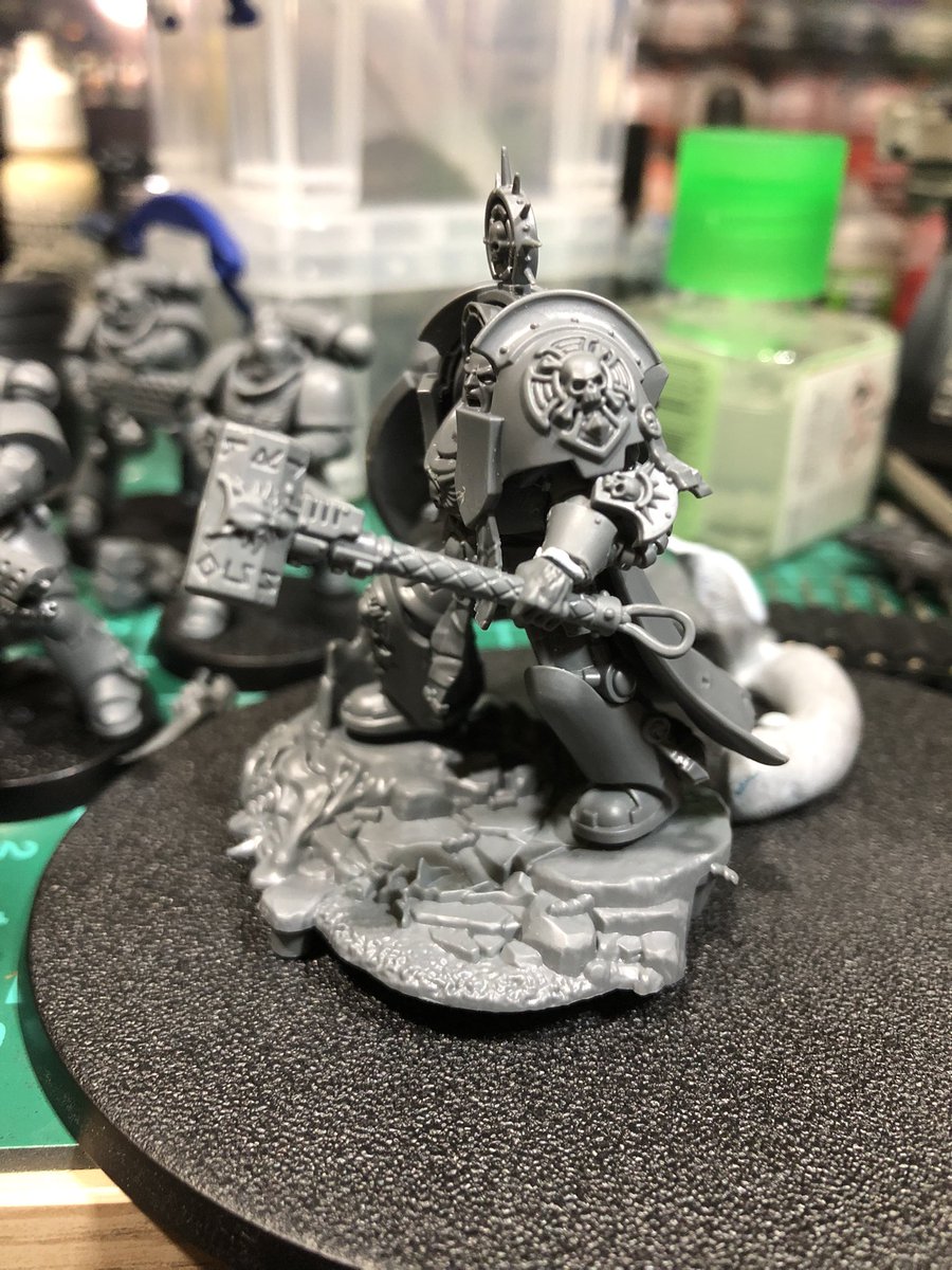 Steel19761's tweet photo. First WIP for a good while. #40K #spacewolves minor little conversions. https://t.co/DO5SAVgBRv