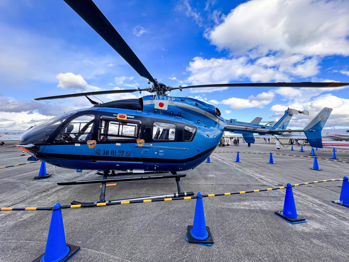 あいち航空ミュージアムで見ることのできるヘリコプターたち。愛知県