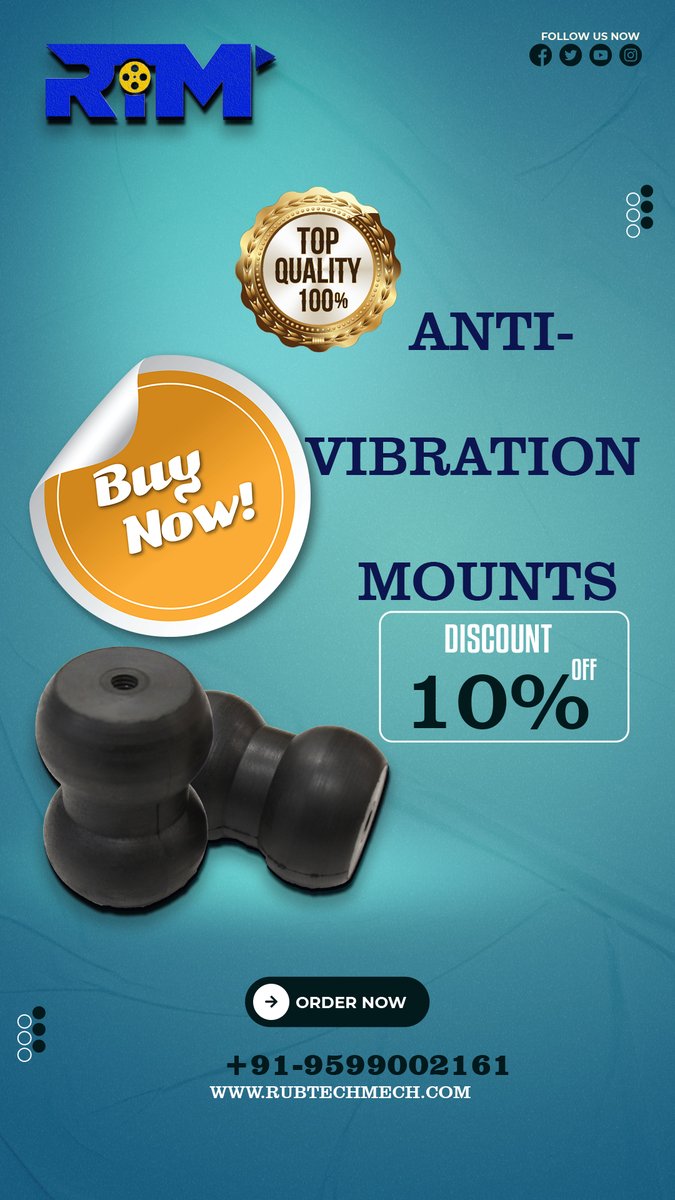 🛠️ Tired of your machines doing the jitterbug? Enter anti-vibration mounts – the unsung heroes of stability! Let's jazz up machinery vibes! 😉 What's your go-to solution for taming vibrations? 🗨️