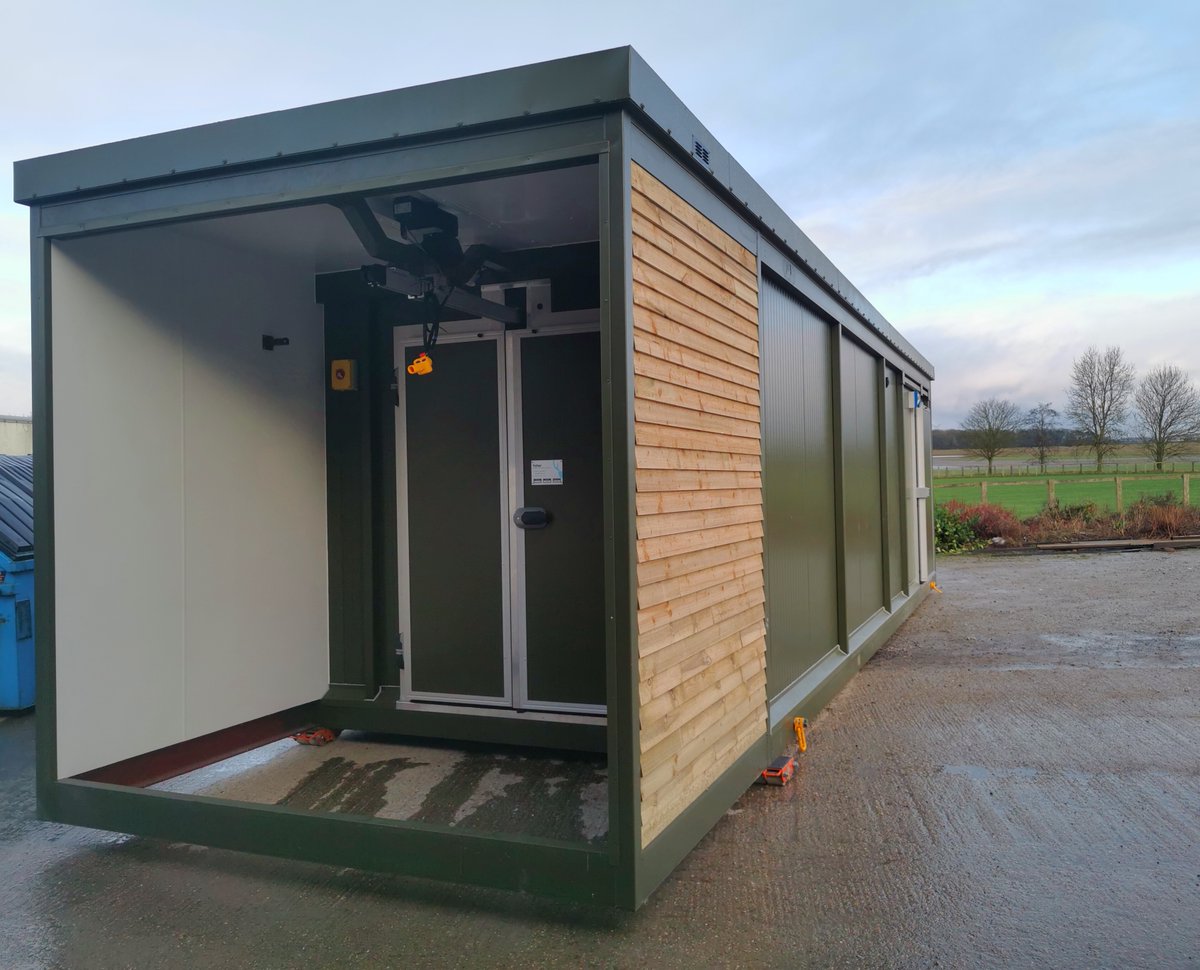 The first delivery of 2024 will be this fantastic 10 x 3.2mtr Deer Larder!

It has a large processing area &amp; chiller equipped with integrated hoists &amp; in-line scales, &amp; will have separate loading &amp; unloading bays, which will all aid in the efficient &amp; safe handling of carcasses.