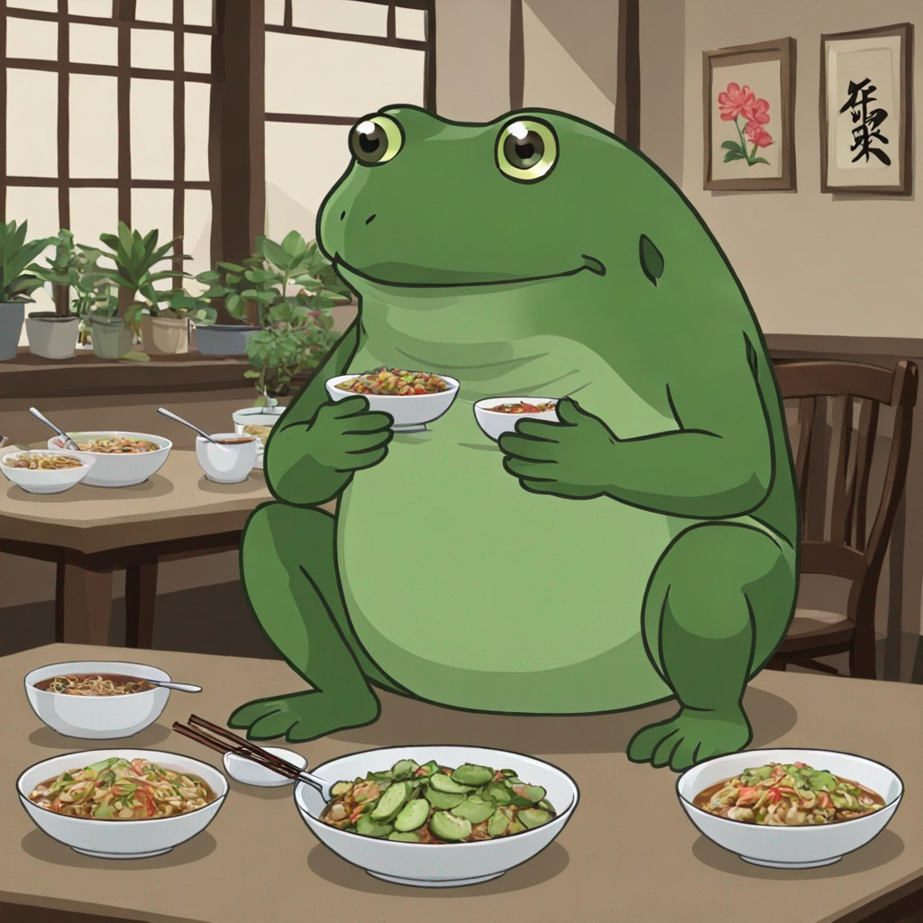 FrogeSolana's tweet photo. Frogen hops into a new day, croaking 'Good morning!' to the community 🐸

#FROGE #SOL https://t.co/2PxU9TTaeD