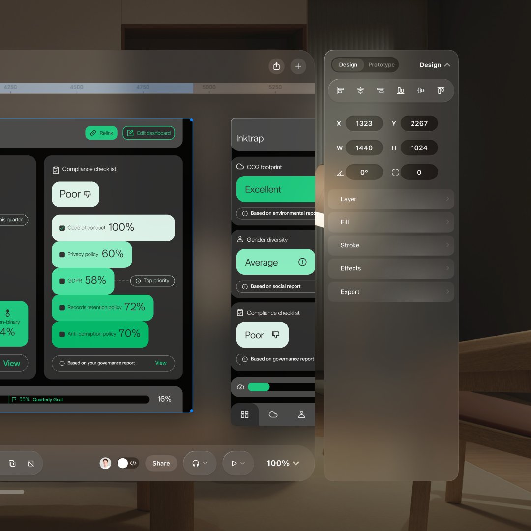 3/3
It’s safe to say that we’re pleased with the final outcome. Hopefully we’ll one day be able see how our concept lines up with the real version!
What do you think of our concept of Figma in the future?
#Inktrap #productdesign #techdevelopment #designinnovation #UIUX #UXdesign