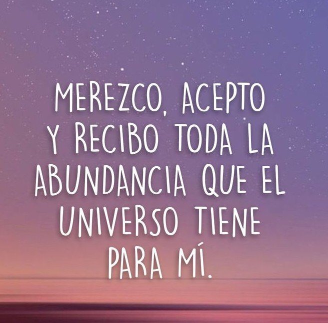 ✨🌟Vibro en Abundancia🌟✨

✨💰Acepto y recibo✨

🙏💰Decreta: HECHO ESTÁ💰🙏