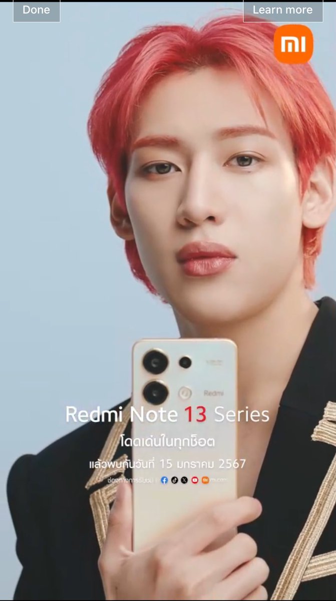 Natcha8915's tweet photo. หล่อขนาดนี้ ไปเทรนโลกกันต์จร้าา🔥🔥

#RedmiNote13SeriesXBamBam https://t.co/KJsHsR6mDg