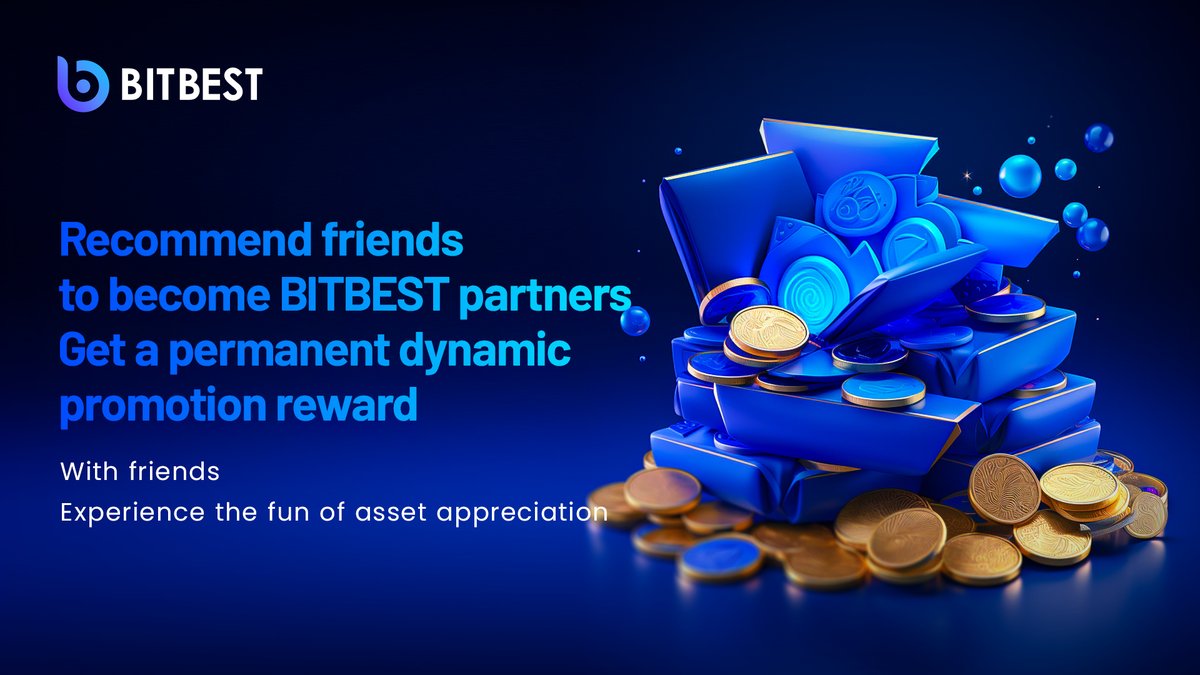 _BitBestdex's tweet photo. π’ Invite your friends to become our partners and you will receive a permanent promotion bonus! Enjoy the fun of promotion revenue with your friends and grow together! ππͺ#BITBEST # Invite friends # Dynamic promotion reward https://t.co/id1Qu3db86