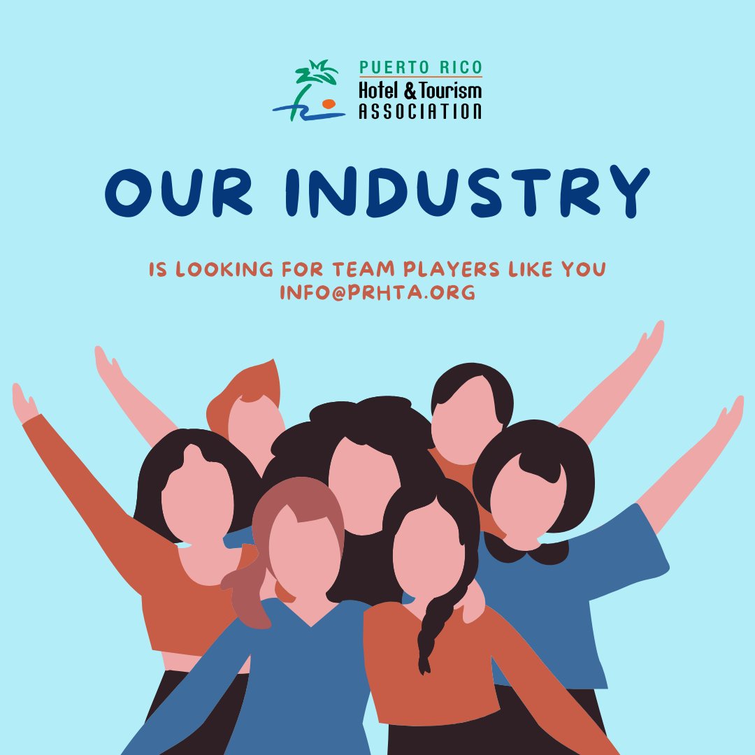 prhta's tweet photo. Ready to join our industry? 💫
Send #PRHTA your resume today! We're always on the lookout for talented individuals who are passionate about the Hospitality and Tourism Industry and are eager to make a difference.
Send your CV or resume to info@prhta.org or contact us for info. https://t.co/3iUYTRE3zw