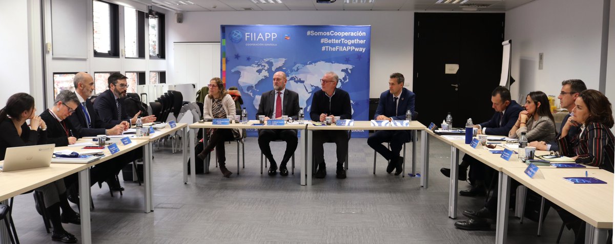 fiap_es's tweet photo. Fruitful meeting between our director, @annaterronc,  and Olivier Luyckx (@EU_Partnerships) to further cooperate with Latin America and the Caribbean on global and transregional challenges. 

🫱🏾‍🫲🏽Exploring synergies between the regional cooperation programmes in terms of security and justice. #FIIAPPWay