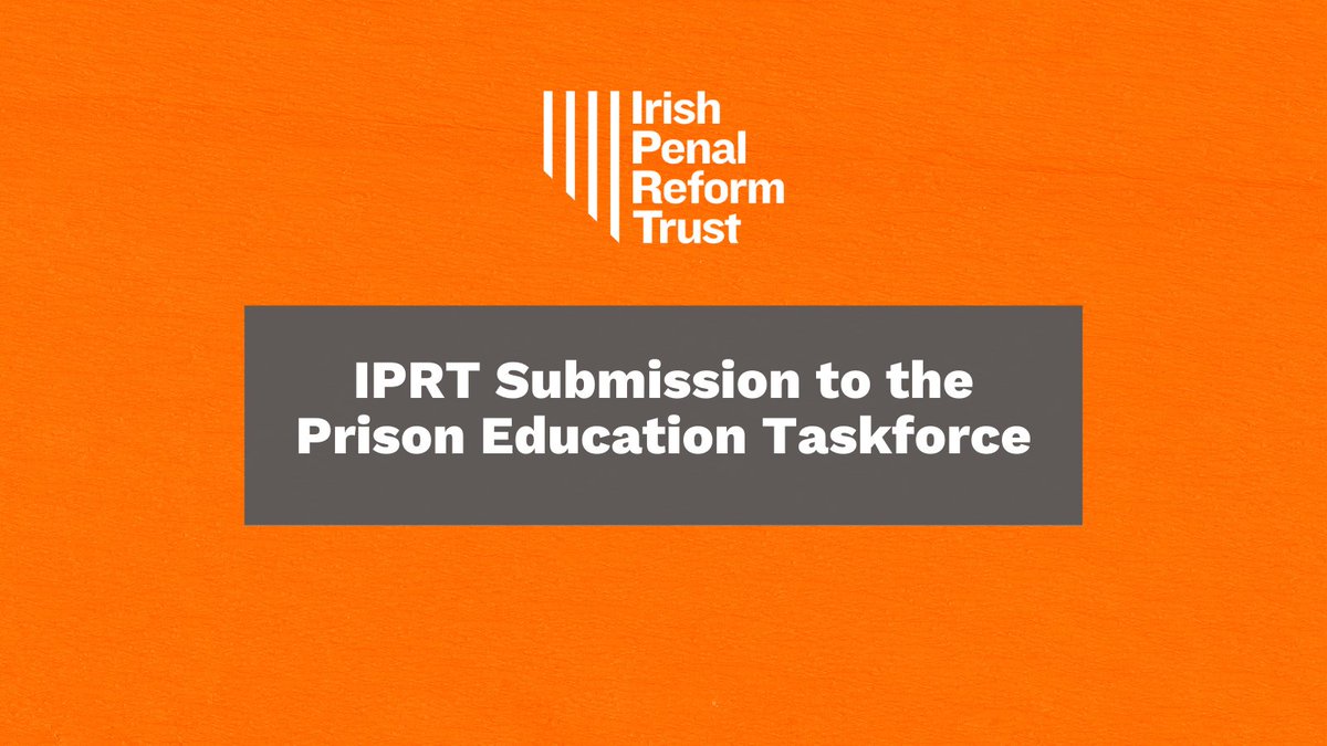 IPRT's tweet photo. 📄 IPRT made a submission to the Prison Education Taskforce, which is jointly chaired by Ministers @SimonHarrisTD and @JamesBrowneTD.

The submission includes key points on prison education and makes broad policy and practice recommendations.

Read here👉 https://t.co/tNdULRchga https://t.co/j3xETrtjhA