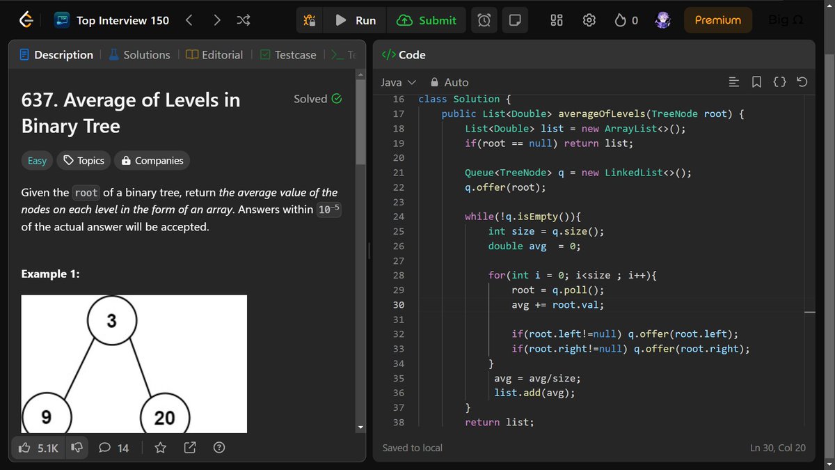 nehathecoder's tweet image. Day 92 of #100DaysOfCode
Starting DP from scratch ⚡
🌟DSA :
✅ Longest subarray with sum divisible by K
✅ Average of Levels in Binary Tree
#coding #problemsolving #leetcode
