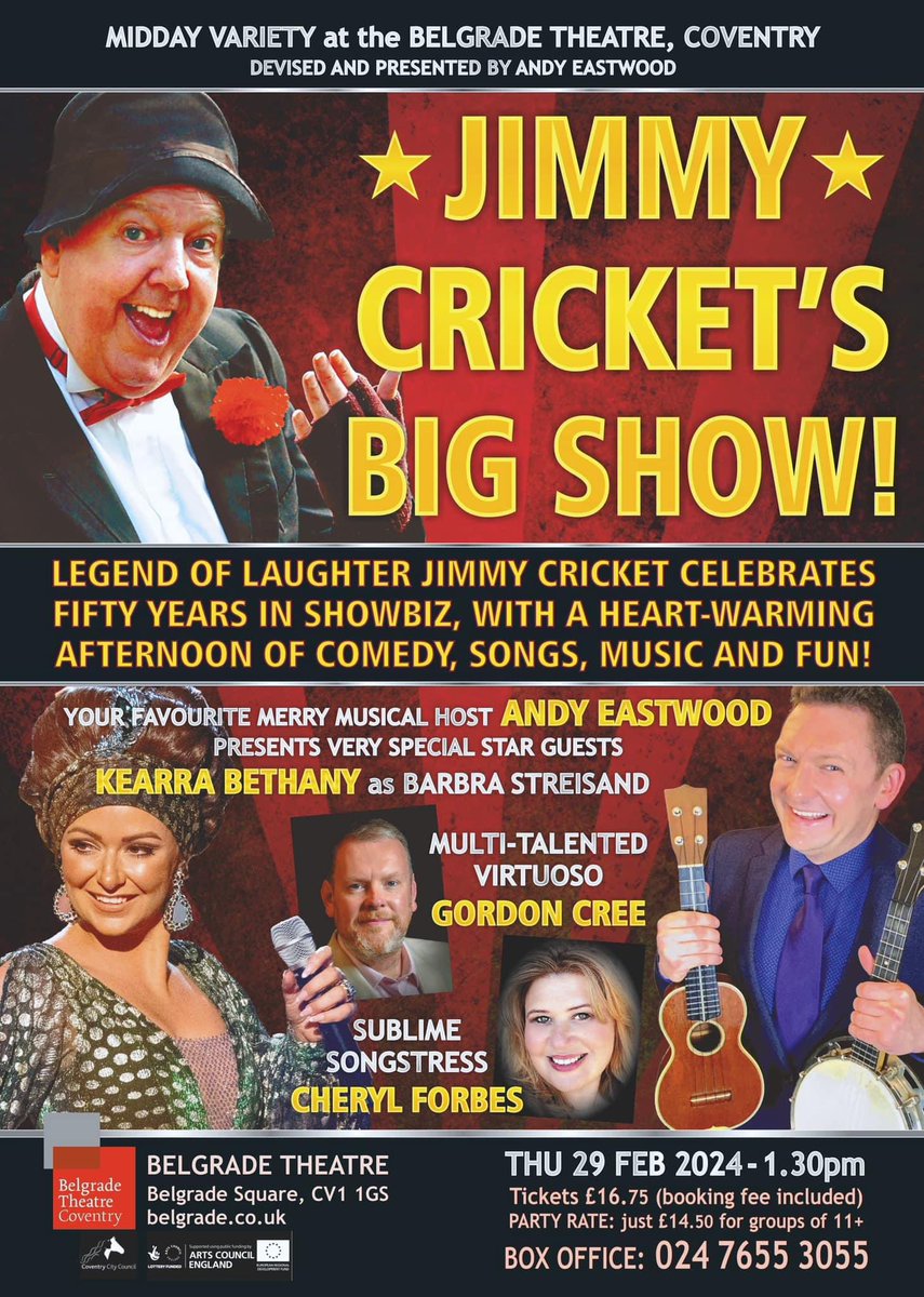 Get your tickets now for this one at <a href="/BelgradeTheatre/">Belgrade Theatre</a> #Coventry … what a line-up!!