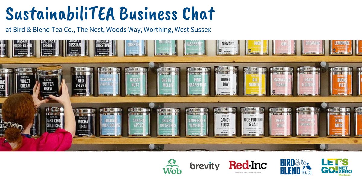 SustainabiliTEA Business Chat with Bird &amp; Blend!

The ideal event to learn more about building a business that prioritises people &amp; planet.

Wed 21st Feb | 6pm - 8pm | Bird &amp; Blend, The Nest, Goring | FREE

Book your FREE place today! loom.ly/gMw93NA