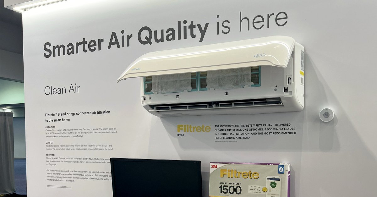 Big things are coming!
We're excited to be on display with <a href="/3M/">3M</a> <a href="/CES/">CES</a> 2024.
Visit LVCC, North Hall — 9613 to check out how the Flair Puck brings smart controls to mini splits, and works alongside <a href="/Filtrete/">Filtrete</a>'s new filter sheets for AC.