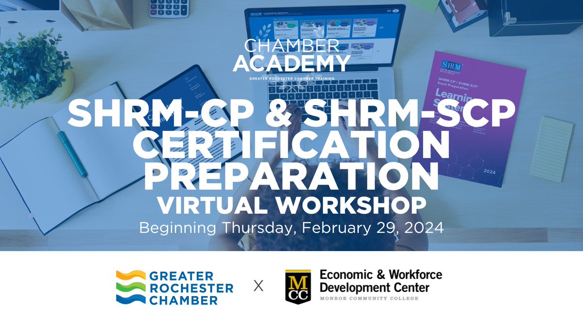 Greater Rochester Chamber (@rochesterchambr) on Twitter photo Greater Rochester Chamber is excited to launch a new partnership with <a href="/mcc_EWDC/">MCC Economic & Workforce Development Center</a> to offer a comprehensive program designed to prepare HR professionals for the SHRM-CP and SHRM-SCP exams, with member-exclusive pricing. Learn more & register: my.greaterrochesterchamber.com/calendar/Detai… Greater Rochester Chamber is excited to launch a new partnership with <a href="/mcc_EWDC/">MCC Economic & Workforce Development Center</a> to offer a comprehensive program designed to prepare HR professionals for the SHRM-CP and SHRM-SCP exams, with member-exclusive pricing. Learn more & register: my.greaterrochesterchamber.com/calendar/Detai…