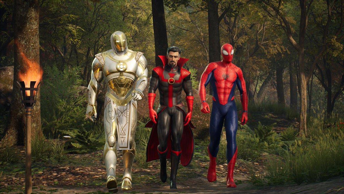 EpicGames's tweet photo. Marvel’s Midnight Suns pits you against vicious villains and otherworldly threats 😨

BUT you can still befriend your favorite superheroes to unlock their full potential. Read more: https://t.co/5PQVTvRxW1 https://t.co/t7uhpkXaJi