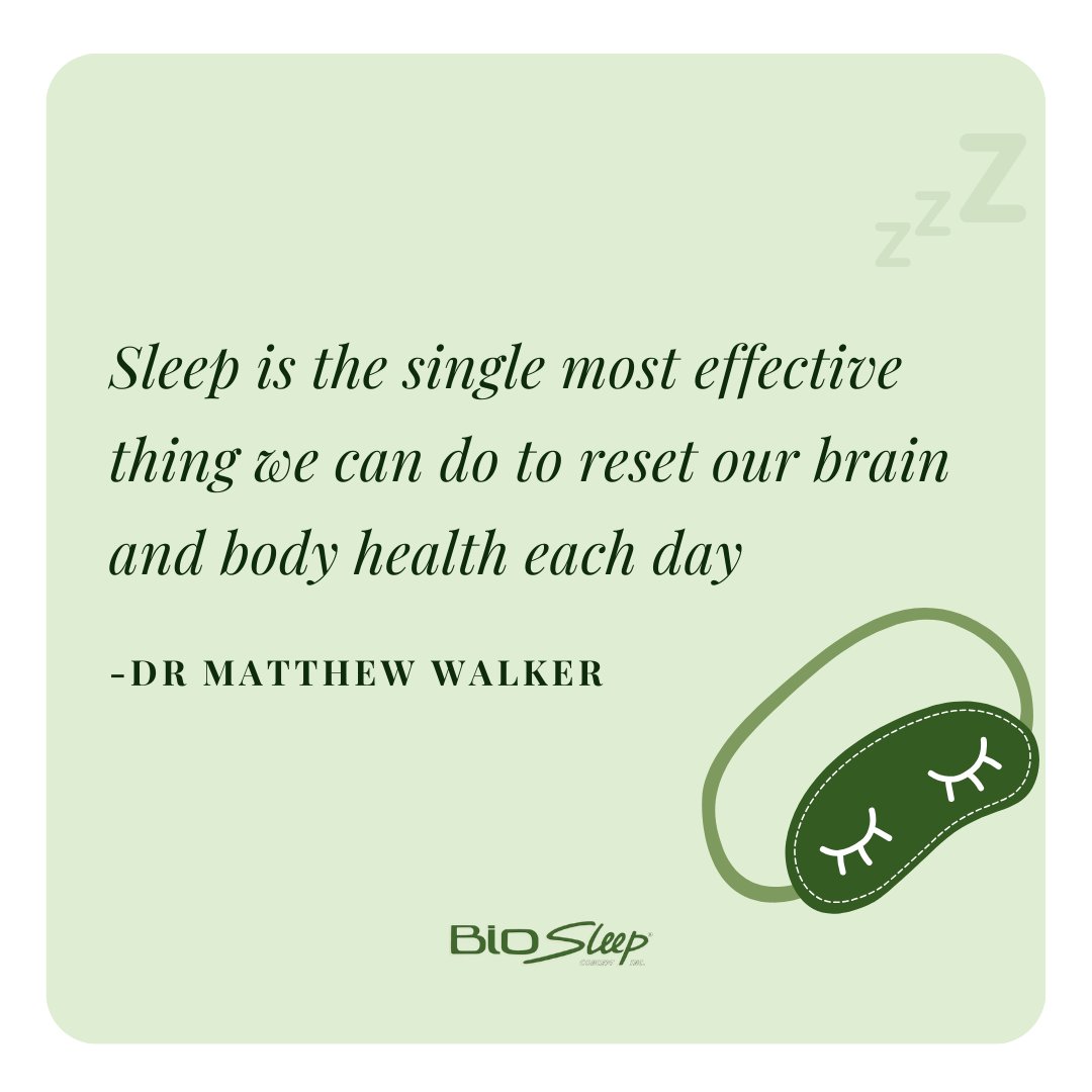 Embracing the power of sleep to reset our brain and body health every day. Wise words from Dr. Matthew Walker. 💤✨ #SleepWell #HealthReset