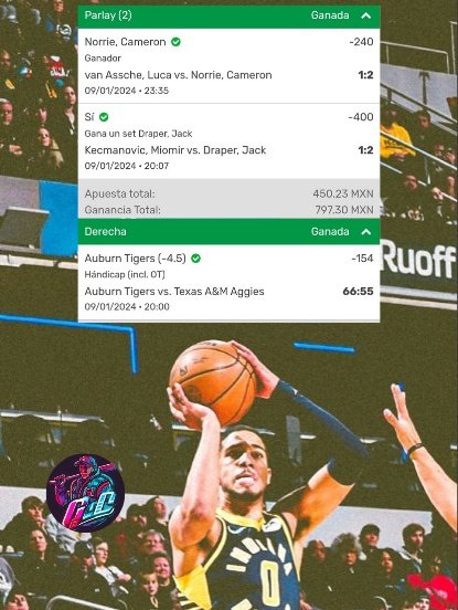 GL_Apuestas's tweet photo. OTRO DIA EN VERDE 💯

MaxBet/Auburn -5 ✅
Daprer-Norrie Parley ✅
Mavs +11 ✖️

Estamos enrachados y hoy quiero que absolutamente todos cobren conmigo

Está vez vamos con una meta más pequeña 

20 ♥️🔄💬 para los picks de hoy

No dejen pasar el barco familia, vamos por otro día 💚 https://t.co/pS3hn0vRp6