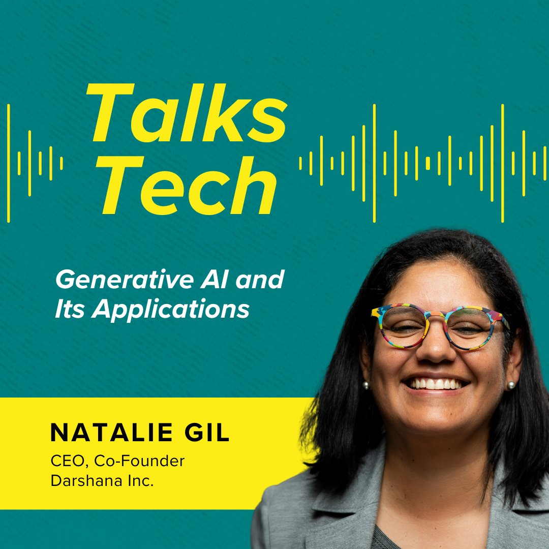 WomenWhoCode's tweet photo. Dive into the newest episode of the #WWCode #TalksTech #Podcast, "Generative AI and Its Applications," with Natalie Gil, CEO and Co-Founder of Darshana, Inc. Learn more about the impact of AI on equity and ethics.
Stream now at https://t.co/rLJ1mhxwCy
#WomenWhoCode
#WomenInTech https://t.co/2uL3im39L4