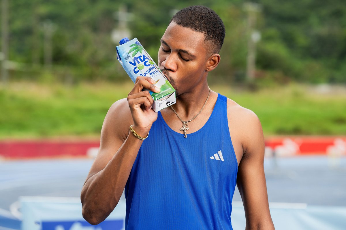 Welcome Zharnel Hughes to the coconut family, we can’t wait to see what next year has in store. We will be right by his side all the way to the Paris Olympic Games where he will be sprinting for #ThirstPlace, powered by coconuts.….ready, set, go! 💥