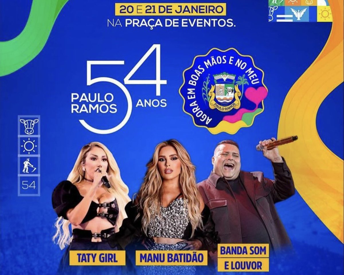 do_manias's tweet photo. “Em Paulo Ramos, além de Taty Girl e Manu Batidão, haverá o show com a banda Som e Louvor”. Um seguidor acabou de nos enviar. Por que não teve em Lago da Pedra? https://t.co/2XfYEqz8Og
