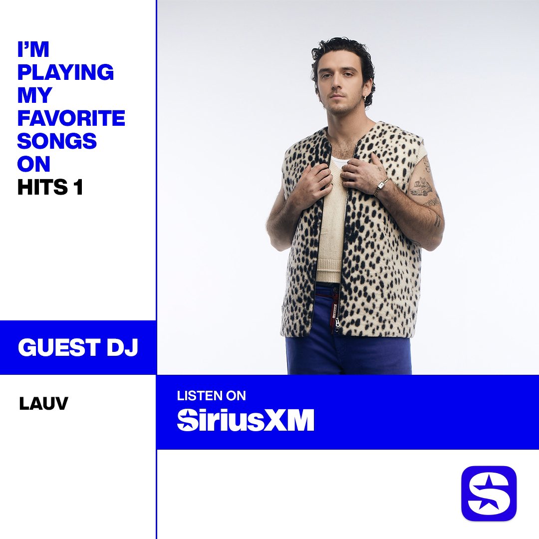 I’m playing some of my favorite ditty’s on @SIRIUSXM on @SiriusXMHits1. I’m a good guest DJ, i promise… sxm.app.link/LauvGuestDJ