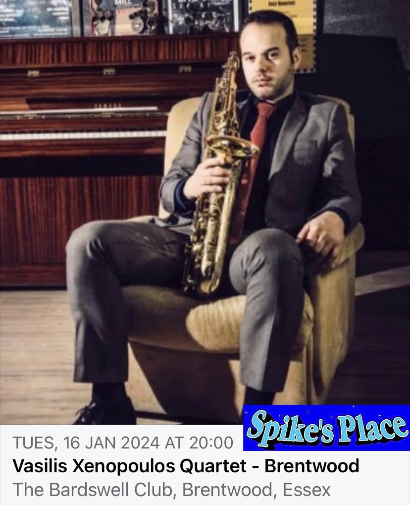 JazzSpike's tweet photo. https://t.co/y1UDxrbsVp
#jazz #brentwood #essex #keepmusiclive #quartets #saxophone #piano #bass #drums #worldclassjazz #livejazz #gigs https://t.co/tUtr6pxptN