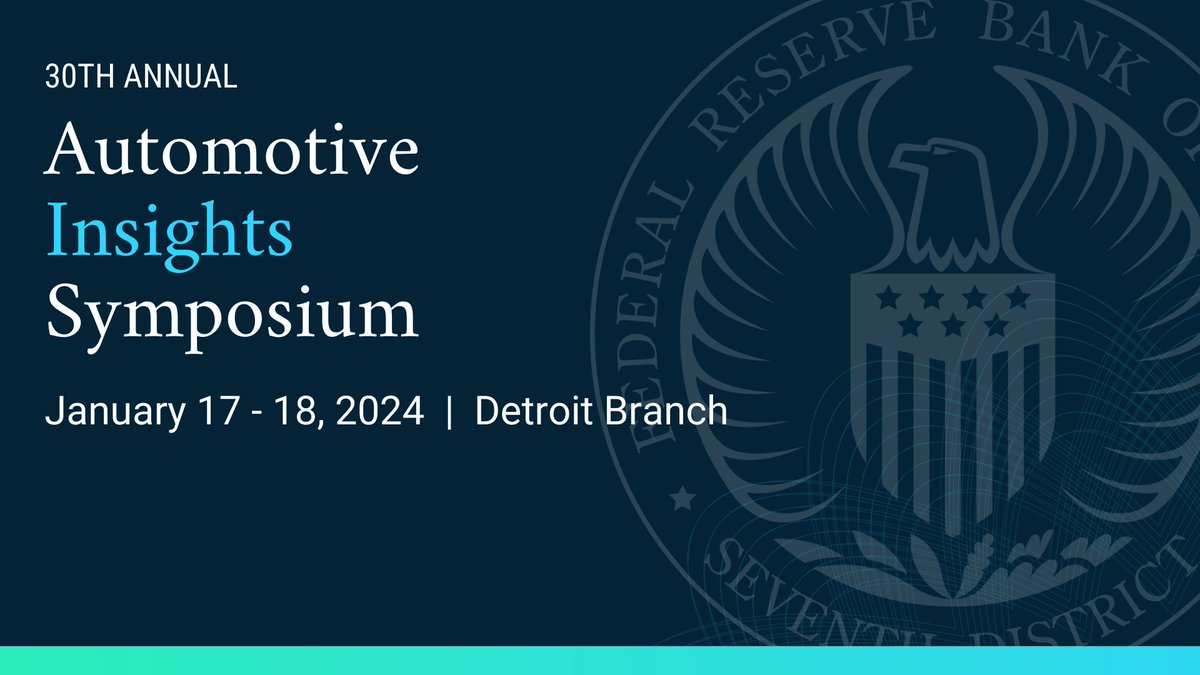 Join us in Detroit and online January 17-18 for the 30th Annual Automotive Insights Symposium to hear from industry leaders and experts on the U.S. auto market. bit.ly/3v5I2EJ