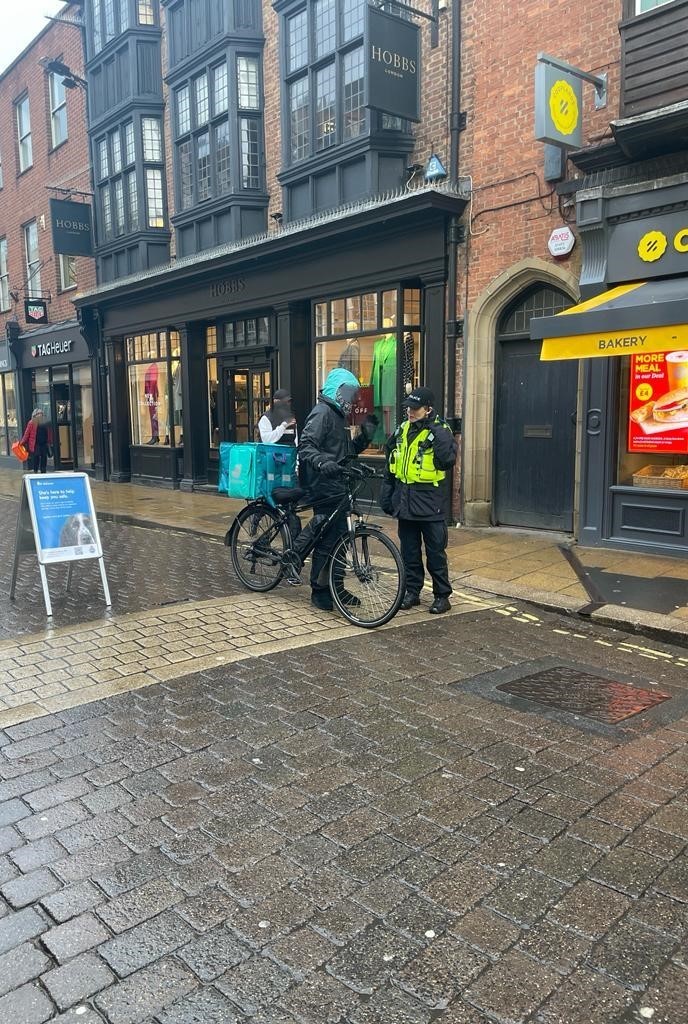 NYP_York's tweet photo. Some rather soggy Project Servator officers popped up in York today🌧️ 
We pop up anywhere, anytime.
When you see us, say hello to find out more.
Our officers are always happy to explain how they look out for you. 
More info on web
#ProjectServator
#TogetherWeveGotItCovered https://t.co/mpIdTqBviA