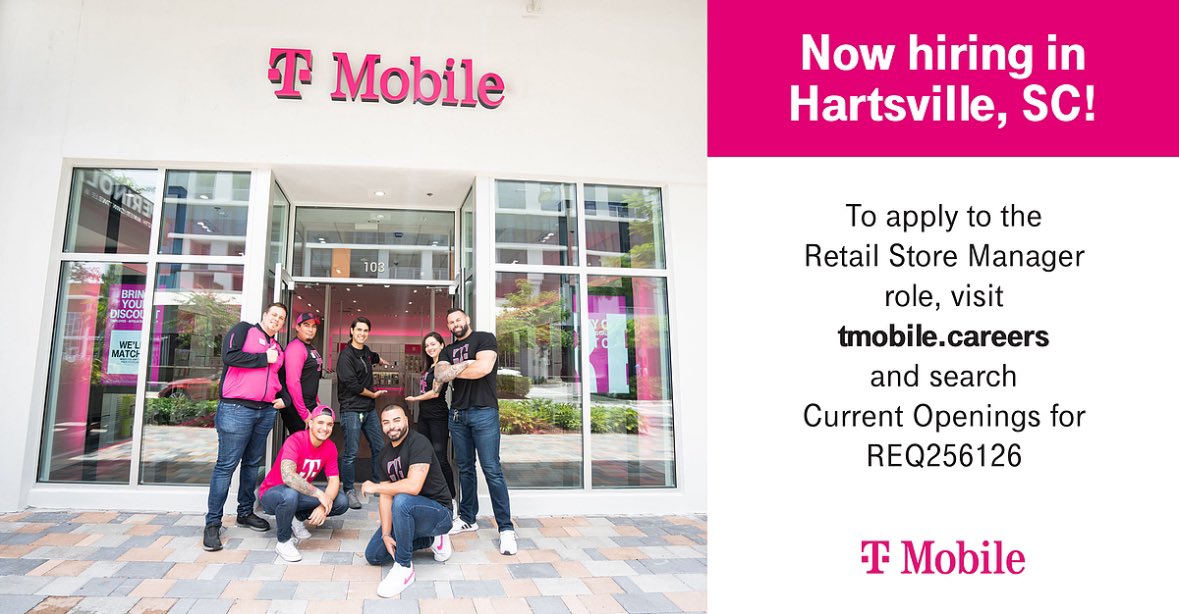 Looking to take another step in your career and want to live in one of the best small towns in South Carolina? I’m currently looking for a Retail Store Manager for an upcoming new store in Hartsville, SC. If you are interested DM and apply!