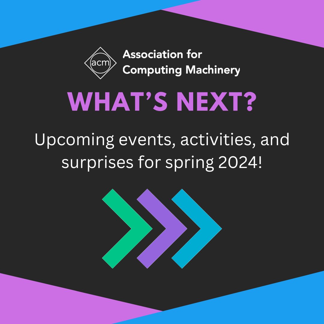 utexasACM's tweet photo. ACM's gearing up for an SENSATIONAL spring 2024 semester! Want a sneak peek at what's to come? Swipe to see our upcoming events, activities, and other surprises coming along your way this new year! (1/2)
#utaustin #utaustintx #utcs #utcompsci #universityoftexasataustin https://t.co/4n3Maq4eVB