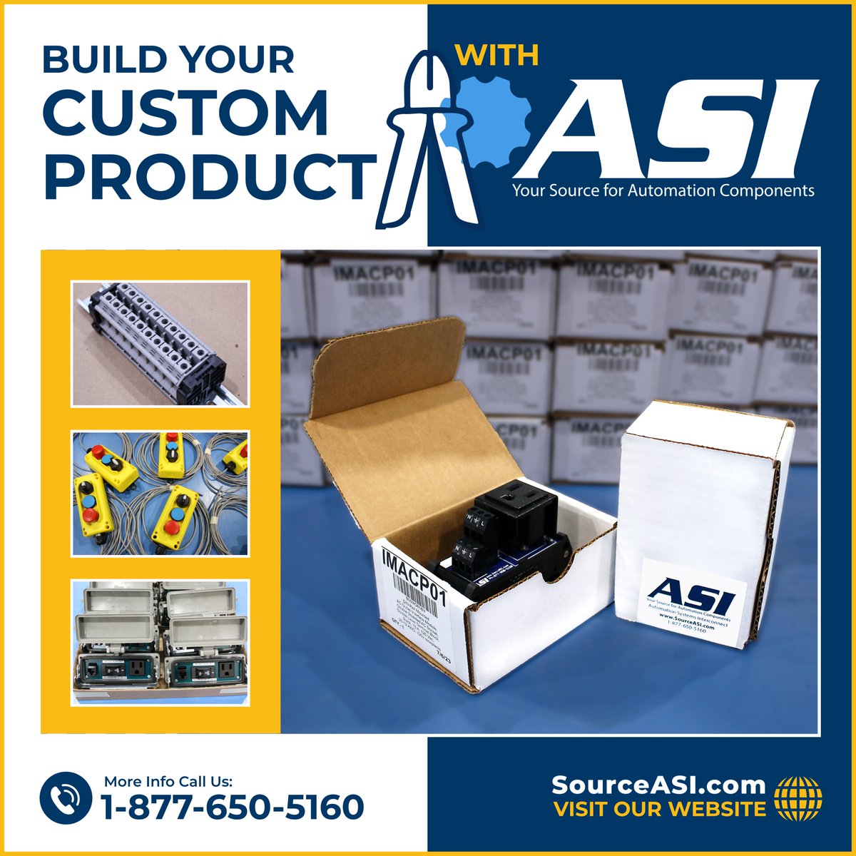 asiez's tweet image. Streamline your Automation &amp;amp; Control Systems when you build a #CustomizedProduct with ASI Value Added Services.
✔ Complete #DINRailAssemblies 
✔ Custom #InterfaceModules 
✔ Pre-Wired #PendantStations
✔ Custom #ControlStations
1-877-650-5160 or SourceASI.com
#mfg