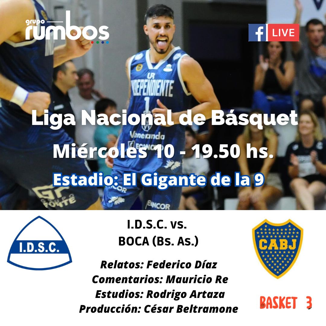 Rumbos7's tweet photo. 🏀 Hoy el #gigantedela9 se viste de gala!

📻 Los esperamos por en FMRUMBOS_93.7, con las imágenes de #basket3 para vivir @sociosidscoliva vs. @BocaJrsOficial

https://t.co/wHUwGxUZ3y https://t.co/ykRmkcpXUW