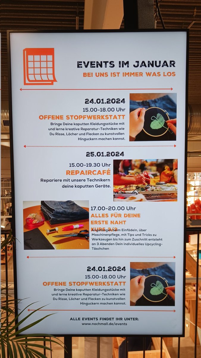 Events im Januar, in der NochMall Berlin-Reinickendorf.