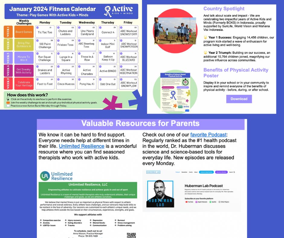 activekidsminds's tweet image. Check out our January resources - go.activekids.org/webmail/746433…
We're so proud of @SunLife and @WorldVisionand the impact in Indonesia!  @wahanavisi
@HHSGov @HealthGov #moveyourway #beactive #letsbeactive @WFSGI @kathleentullie