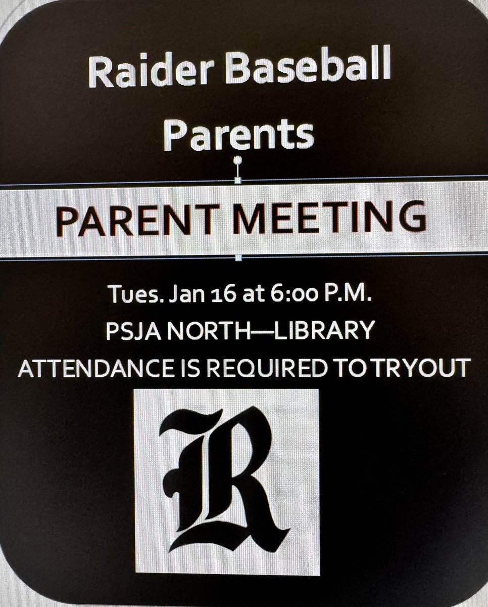 Make plans ⁦<a href="/PSJANORTHECHS/">RAIDER NATION</a>⁩ ⁦<a href="/North_Raiders_A/">NHS Raider Athletics</a>⁩