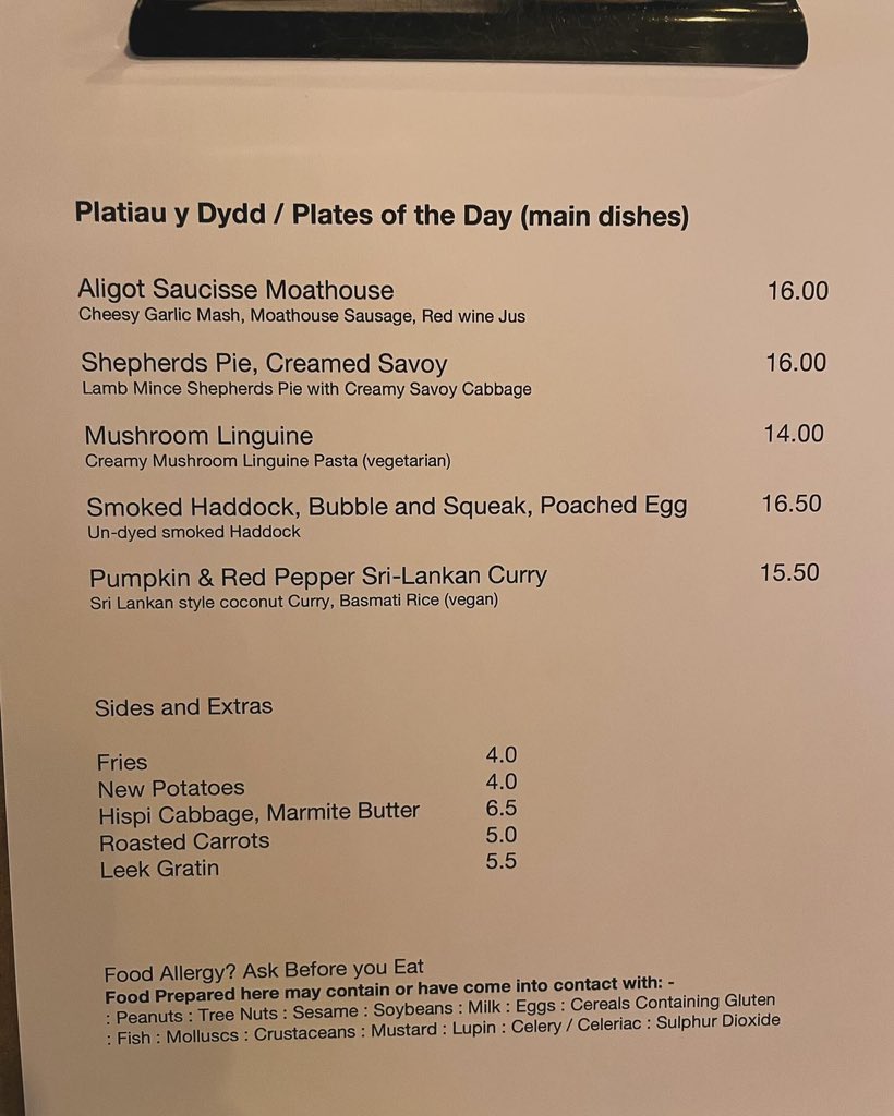 theoldmoat1's tweet photo. New year new menu options https://t.co/0BTnIF8BU5