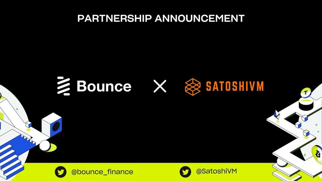 📰 SatoshiVM will be the first project to feature in Bounce's Initial LP Revenue Offering model.

SatoshiVM is a contributor based #Bitcoin ZK Rollup L2 with native $BTC gas.