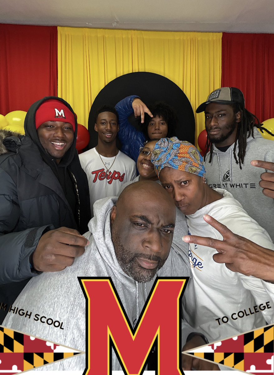 The White Family is excited to blend with the Terp Family. #goterps <a href="/mekhai_white/">Mekhai White</a> <a href="/GunterBrewer/">Gunter Brewer</a>