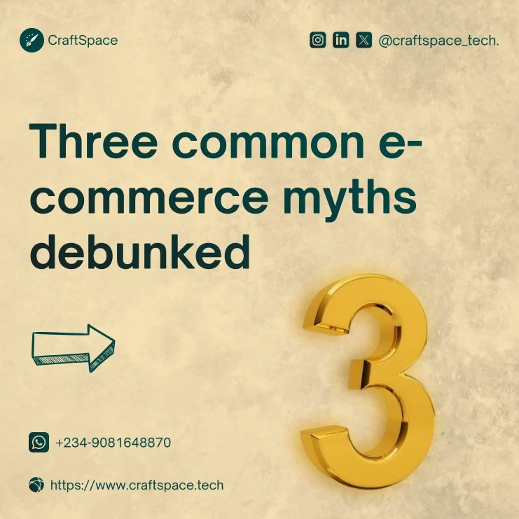 craftspace_tech's tweet photo. Don't let misinformation hinder your online success. Discover the truth and unlock your full potential.

Interested in web design and development projects?Reach out to us today, and let's discuss how we can bring your vision to life. https://t.co/u9eL5d8b7c