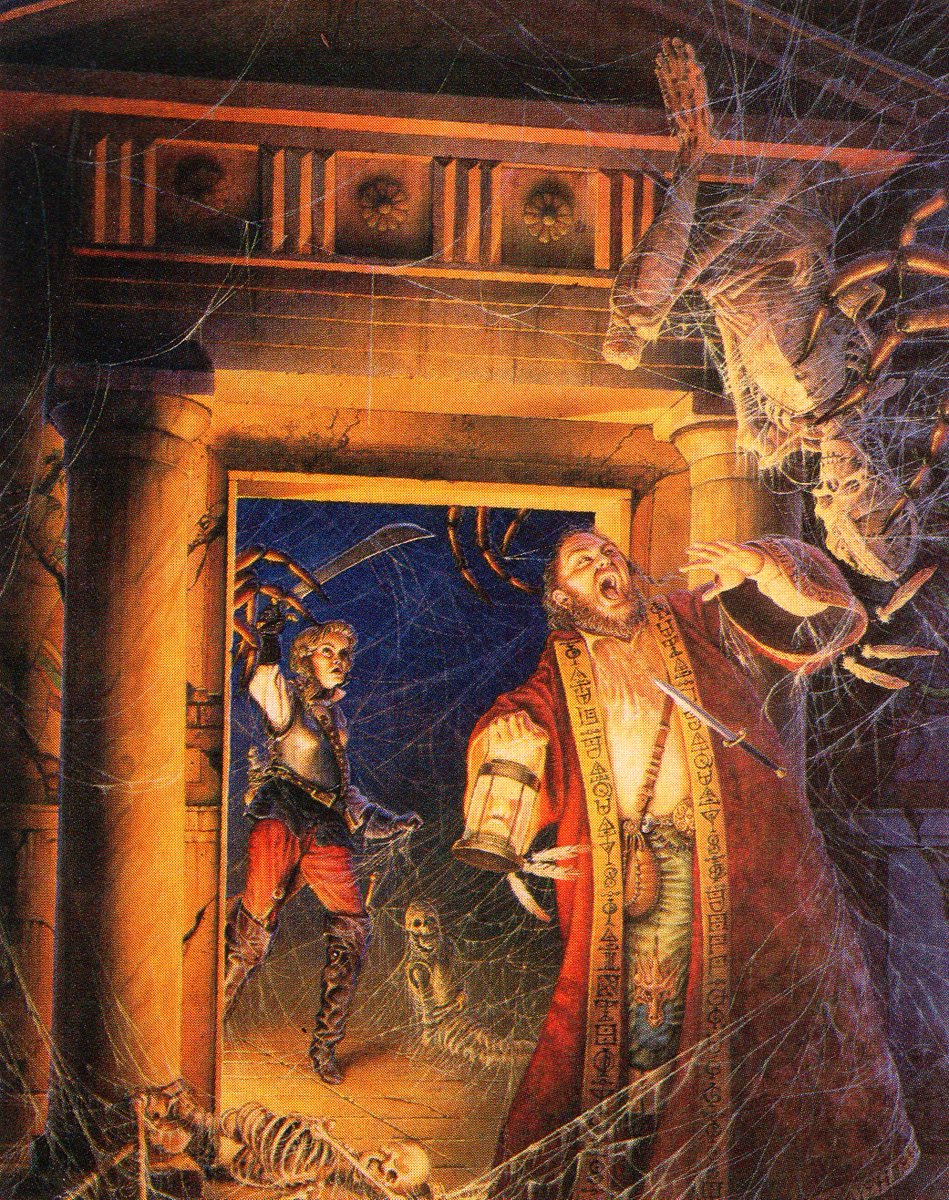 From: The Worlds of TSR artbook. 
Artist: Jennell Jaquays (RIP).