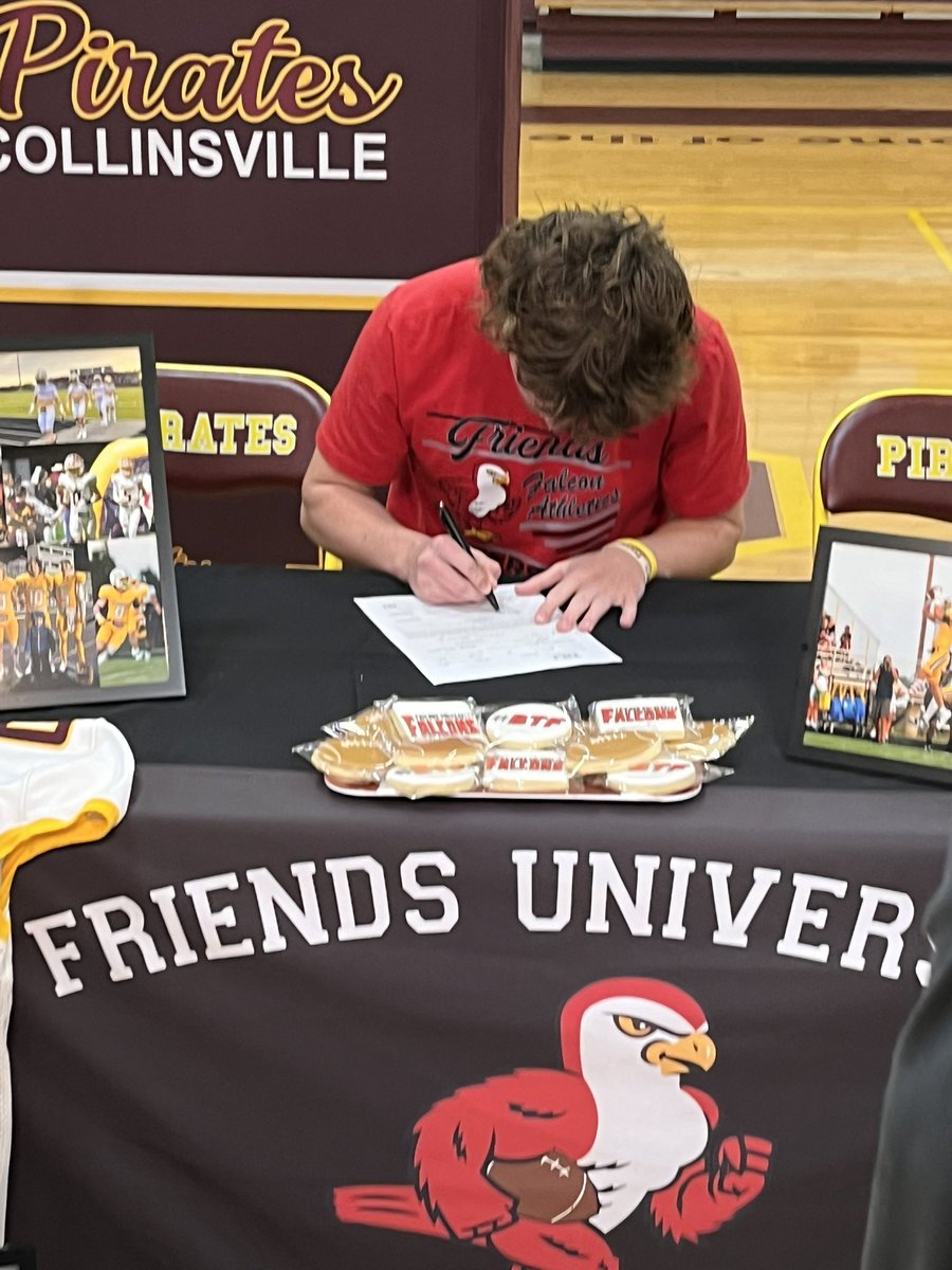 Collinsville’s Reed Patterson signs to play football for Friends University