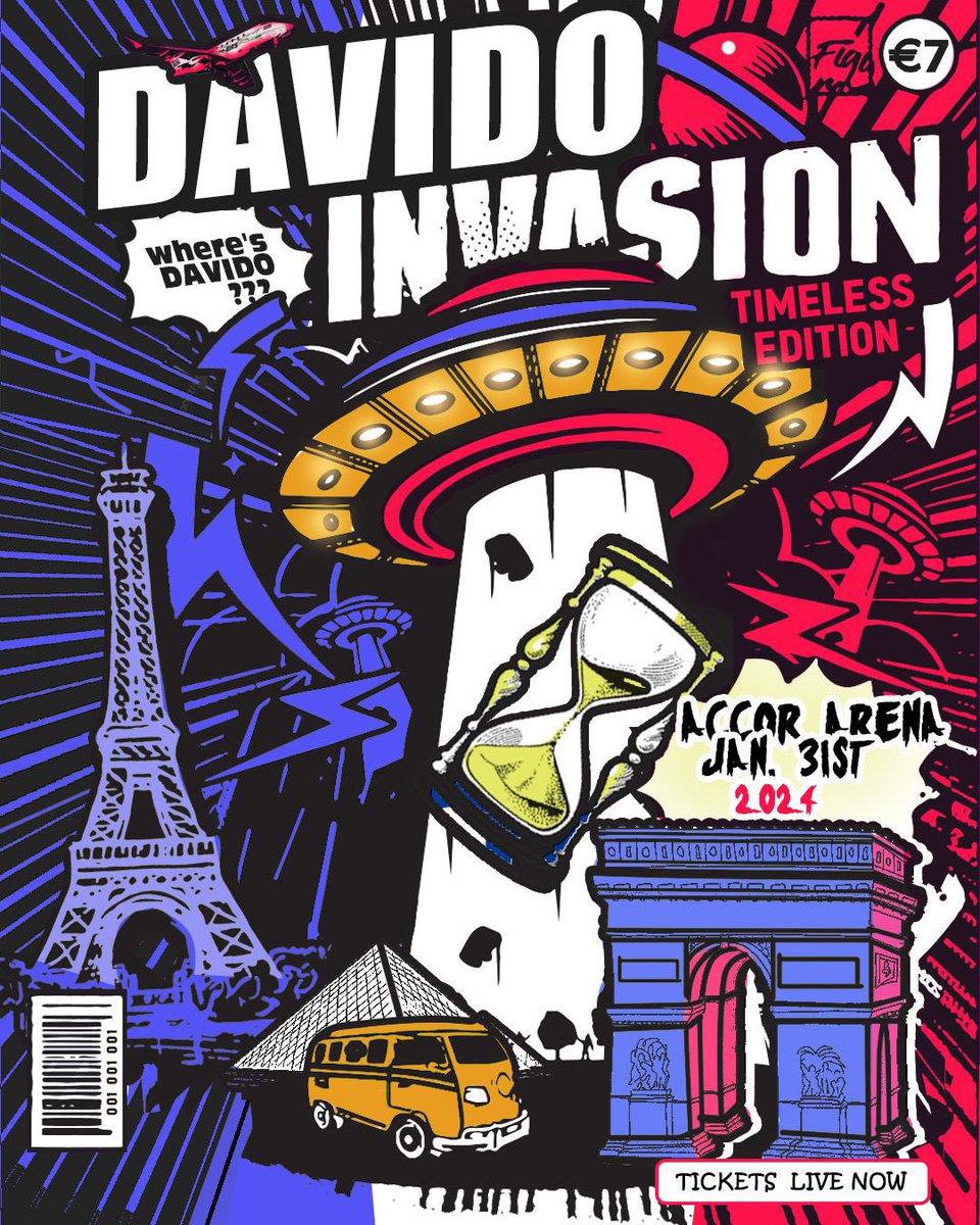 davido's tweet photo. The Davido 2024 Invasion begins this month with London January 28th &amp; Paris January 31st! Get your tickets today family 🎟 

What city do you want to see me take over next? ⏳ https://t.co/0uRLVwlFch